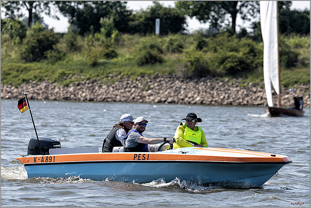100 Jahre Rheinwoche 2022 - 4. Wettfahrt Duisburg - Wesel, 04.06.2022,